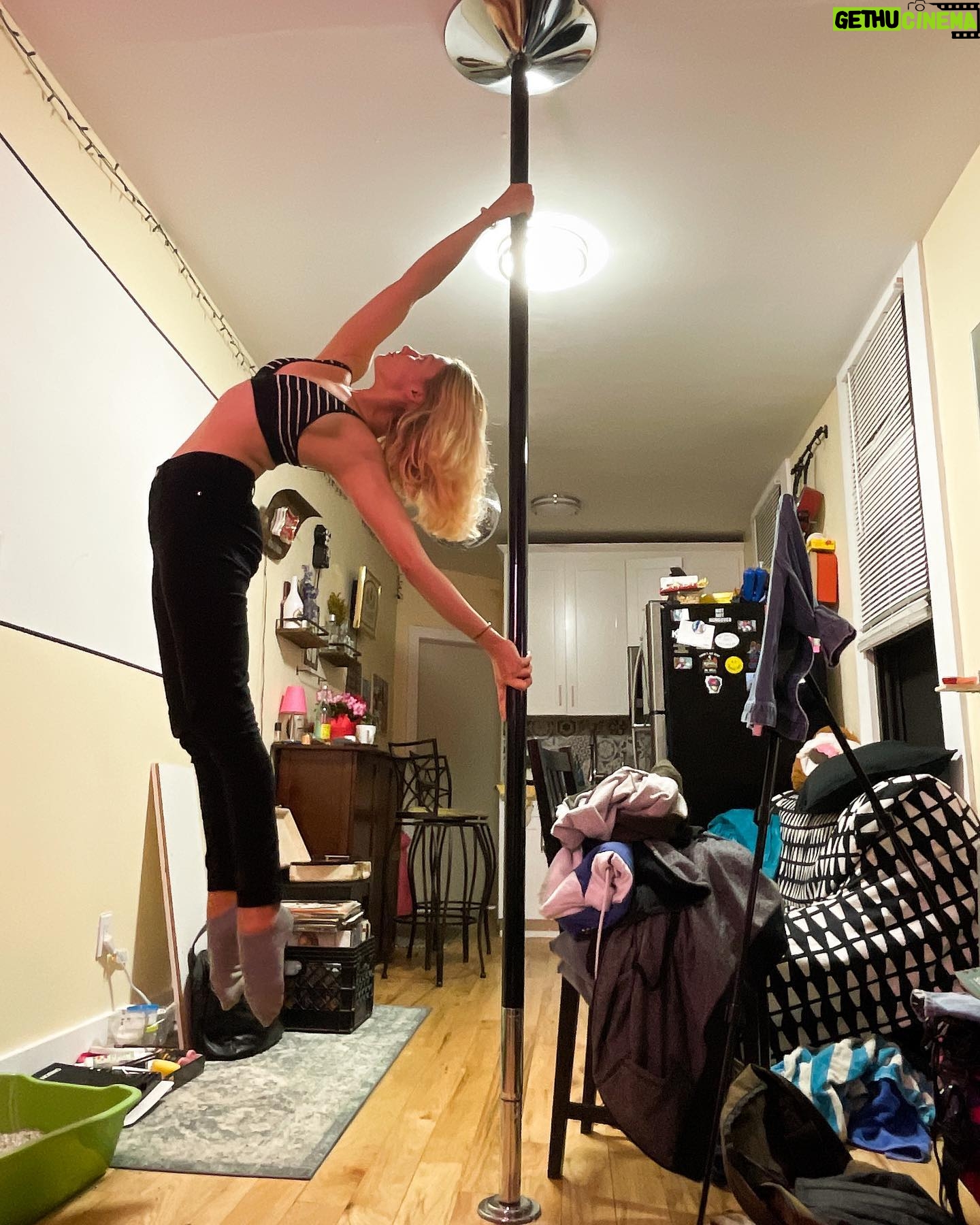 Katia Repina - 193 Likes - During the first months of the Pandemic and lockdown, I did a remote photo series about strippers & exotic, and pole dancers based in NYC and Las Vegas to investigate how social distancing and isolation were affecting them & their work.
Photo #6-7: Terry Preston works in corporate/financial Public Relations -- but moonlight as a pole dancer/entertainer. He shares: "Pole dancing has given me a level of self-confidence and self-love that I've never known prior. They say if you want to be comfortable on stage, then you should imagine everyone in the audience in their underwear. Pole dancing does the reverse and forces you to be on stage in your underwear in front of an audience -- and if you can handle that, you have the confidence to do anything. I've taken that confidence into my day job and it's completely transformed my approach to my professional life.
People can't know what they don't know -- and so many people still hold the misconception that pole dancing is somehow degrading or inappropriate and that you can't be a "professional" and simultaneously partake in such activities. However, since submerging myself in the world of pole dancing, I've met so many fellow pole dancers who are doctors, lawyers, PhD's, Wall Street executives, and more."
#strippers #poledancing #pandemic #covid