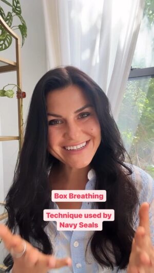 Katia Repina Instagram - Box breathing, also known as square breathing, is a deep breathing technique that can help reduce stress and control worry and nervousness. This method, trusted by first responders, Navy SEALs, and athletes, helps them focus and gain control.

Steps:

1. Inhale slowly through your nose for a count of four.
2. Hold your breath for a count of four.
3. Exhale slowly through your mouth for a count of four.
4. Hold your exhalation for a count of four.
5. Repeat steps 1–4 for 1-5 minutes.

Box breathing offers a soothing rhythm in a world that’s often chaotic. In high-stress situations, this method works wonders by calming your autonomic nervous system and restoring a sense of balance and peace.

#breathwork #bbtrs #nyc #somatic #somatichealing #nervoussystem #stress #healing #traumahealing #bbtrsbreathwork #newyork #stressrelief #therapy #energyhealing #relax #regulation #breathe