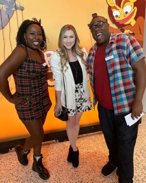 Katie Wilson Instagram - I had an animAZING time at the Next On Netflix: Animation Preview!! 📺 We got to see sneak peeks of SO many amazing new shows & movies coming to Netflix like:  #TwilightoftheGods #ExplodingKittens #TheImaginary #Pookoo #SpellBound #tombraiderlegendoflaracroft & SO MANY MORE! 🎥🍿 We even saw a preview of the last season of @bigmouthnetflix & next @arcaneshow chapter! 🤫

I got to meet the cast of #ultramanrising which looks so fun! 💪 

Netflix had fun themed foods & drinks at the event & even ANIMATED MEEEEE!! 🤩🙌🎉

I’ve been so impressed with Netflix’s animated slates thus far BUT JUST YOU WAIT TILL YOU SEE what they have in store for the next year !! 😱👌 

What @Netflix animated show(s) are YOU excited for!?!?
@netflixgeeked #netflix #nextonnetflix