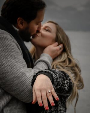 Katie Wilson Instagram - guess I’ll keep him 💍🥂🥹