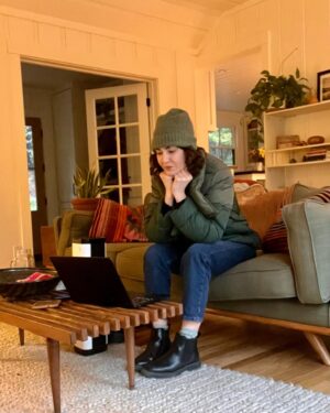 Katy Stoll Instagram - Been a minute since I posted to the grid so here's a picture of me with my boots on inside.