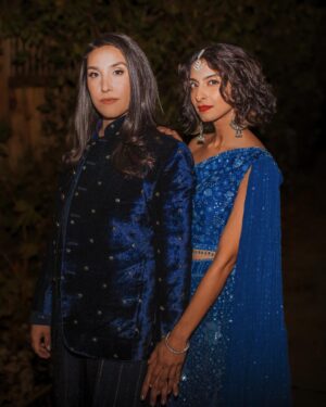 Kausar Mohammed Instagram - We met 14 years ago through our love for arts activism and through a desire to do more for our community, to dream more. We held our Meetha-Muh (traditional Pakistani Muslim engagement ceremony) and civil ceremony this past November in a time where a need to hold on to hope and liberation (and a #freepalestine) were more important than ever. 

And so, we want to share our journey over those couple days as a little bit of light and hope back, brown folks living, muslim folks thriving, queer folks loving. This is a sneak peak of the night of our Meetha-Muh, which is translated as, “sweetening of the mouth”. We didn’t do much in terms of engagement celebration initially, but we knew before we got married we wanted our families to meet each other in an intimate way, so will be sharing more on that… but for now, here is us…

Excited to share these little parts of us with you 🖤

Much love to @aaykafashion for these beautiful outfits and the care and intention that were put into designing these, more come on that as well!
And thank you @lovekemedia for the photos.