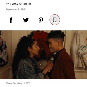 Kausar Mohammed Instagram - We landed in Toronto for tiff and opened our phones to THIS!!!!!! our article in @vogue!!! a big part of what’s been driving us this whole time, and why I wanted to write this, was to allow ourselves as queer muslim south asian folks to exist in JOY and FAMILY on screen.⁣
⁣
And this article sums it up so well: “It’s long past time for the love stories of queer and trans people of color to be told onscreen in all their occasionally awkward, messy, ultimately beautiful glory.”⁣
⁣
Thank you @specteremma for this beautifully written write up, it made my eyes water, thank you to our whole damn team EVERYONE in Involved who supported - 🙏🏽 allah @thefawz @amaliamegusta @andriarainewilson  lets celebrate.⁣
⁣
And this last photo is us at the YYZ airport opening up our phones to see this article!