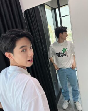 Kay Lertsittichai Instagram - ไม่เคยยิ้มแล้วหน้าหวาน เพราะยิ้มแล้วหน้าบานตลอด🤣 #palmangelsbkk