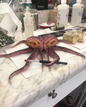 Kaylah Zander Instagram - Rick was the best makeup artist, I’m really gonna miss him during this hiatus. Hope the industry starts up again soon. 
.
.
.
Little monster by: @mikemakesmonsters & team. #caos