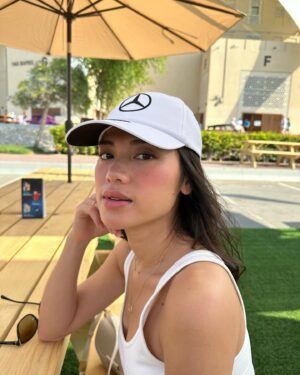 Kayli Tran Instagram - F1 with my Dubai sugar zaddy 😌 let’s see if we can get him to buy me a Mercedes next. lol

#f1 #formula1 #dubai #abudhabi #yasmarina #yasisland #f1abudhabi #uae #mercedes