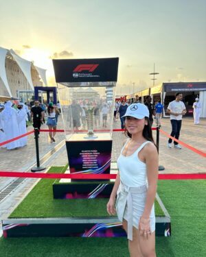 Kayli Tran Instagram - F1 with my Dubai sugar zaddy 😌 let’s see if we can get him to buy me a Mercedes next. lol

#f1 #formula1 #dubai #abudhabi #yasmarina #yasisland #f1abudhabi #uae #mercedes