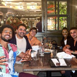 Kaysar Ridha Instagram - Tonight we learned Kyland doesn’t eat seafood, Taylor can take naps while sitting upright, Derek rescues street animals (kind of), and Joseph loves cruises. That’s a synopsis of some of the normal stuff. The rest of the evening was just crazy.