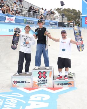 Keegan Palmer Instagram - SONIC Men’s Skateboard Park Podium!
🥇: @keeganpalmer
🥈: @alexsorgente
🥉: @pedrobarrossk8
#XGamesVentura 2024

@sonicdrivein