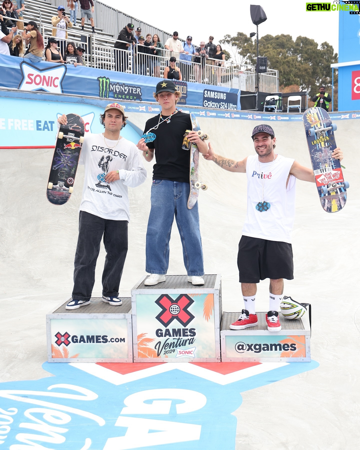 Keegan Palmer - 13.6K Likes - SONIC Men’s Skateboard Park Podium!
🥇: @keeganpalmer
🥈: @alexsorgente
🥉: @pedrobarrossk8
#XGamesVentura 2024
@sonicdrivein