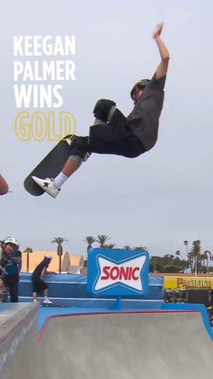 Keegan Palmer Instagram - @keeganpalmer beat an all-star #XGames field to win SONIC Men’s Skateboard Park. It’s his second gold in the discipline and third consecutive medal in it at X Games. The 21-year-old grew up watching Alex Sorgente and Pedro Barros, who took silver and bronze.

@sonicdrivein #XGamesVentura