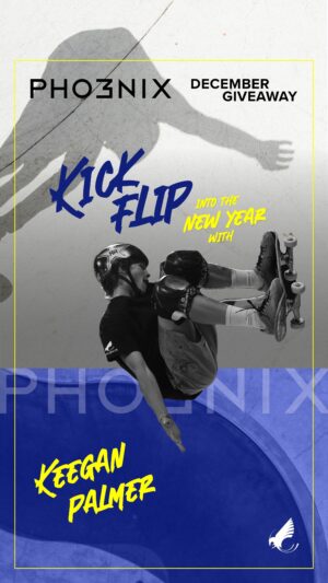 Keegan Palmer Instagram - Kick flip into the new year with @keeganpalmer for our Pho3nix December Giveaway 🛹🦅👏🏼

You have the chance to win one of two prizes from olympic gold medalist 🏅and Pho3nix Athlete Keegan Palmer’s very own collection:

Prize 1
A signed skateboard.

Prize 2
Exclusive merch pack.

To enter, make sure you’re following @pho3nixfoundation AND @keeganpalmer , as well as tag your friends in the comments for BONUS ENTRIES. 🤝

Giveaway ends Monday 8 Jan 2024 AEST. Good luck! ✨🎉

T&C’s apply. This competition is in no way affiliated or endorsed by Instagram or Facebook.