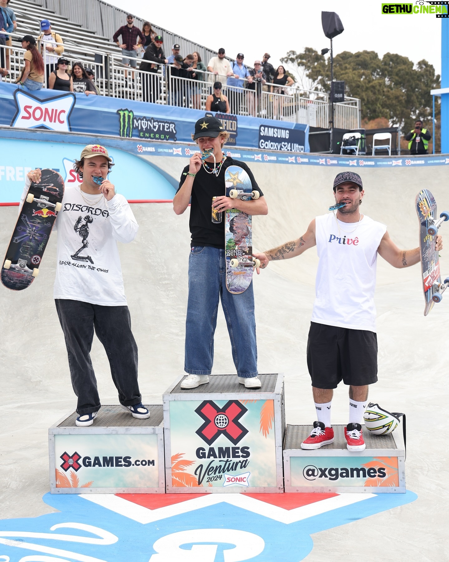 Keegan Palmer - 13.6K Likes - SONIC Men’s Skateboard Park Podium!
🥇: @keeganpalmer
🥈: @alexsorgente
🥉: @pedrobarrossk8
#XGamesVentura 2024
@sonicdrivein
