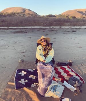 Keenan Kampa Instagram - the most patient wife on the beach
