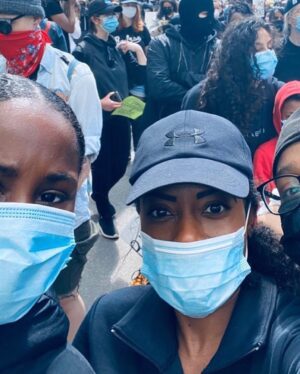 Keeya King Instagram - The reason no one can ever find the words, is because there are no words that anyone can string together to truly encapsulate the years of systematic oppression and violence upon Black lives. There are no words that can get down to the core of the subtleties of the Black experience. Language will continue to fail to express the trauma we are currently facing and have faced for decades upon decades. Regardless, we must try anyways. We must use our voice, anyways. Cement our experiences into history.

On May 30th 2020, I marched with my Toronto Community. We marched for Regis Korchinski-Paquet, Tony McDade, George Floyd, Ahmaud Arbery, Sandra Bland, all Black lives across North America.  Yes, we are fighting against police brutality, but we are also fighting for the world to recognize the value of Black Lives. We chanted, we screamed, we played music, we danced, we cried. We unified and will continue to unify even after the protesting has simmered. We are awakened. We are coming into our power. We are standing in our power. ⠀⠀⠀⠀⠀⠀⠀⠀⠀⠀⠀⠀ ⠀⠀⠀⠀⠀⠀⠀⠀⠀⠀⠀⠀ ⠀⠀⠀⠀⠀⠀⠀⠀⠀⠀⠀⠀ ⠀⠀⠀⠀⠀⠀⠀⠀⠀⠀⠀⠀ ⠀⠀⠀⠀⠀⠀⠀⠀⠀⠀⠀⠀
Thank you to @notanotherblacklife for organizing a space for all to grieve but also to feel uplifted by the energy. Thank you to the leaders of the Black communities stretching from Toronto, Montreal, Minneapolis, LA, Houston, all over. ⠀⠀⠀⠀⠀⠀⠀⠀⠀⠀⠀⠀ ⠀⠀⠀⠀⠀⠀⠀⠀⠀⠀⠀⠀ ⠀⠀⠀⠀⠀⠀⠀⠀⠀⠀⠀⠀
To all the Black Women and men that exist on this earth. I love you. Stay safe and please always find ways to rest and take care of your mental health. ⠀⠀⠀⠀⠀⠀⠀⠀⠀⠀⠀⠀ ⠀⠀⠀⠀⠀⠀⠀⠀⠀⠀⠀⠀ ⠀⠀⠀⠀⠀⠀⠀⠀⠀⠀⠀⠀ ⠀⠀⠀⠀⠀⠀⠀⠀⠀⠀⠀⠀ ⠀⠀⠀⠀⠀⠀⠀⠀⠀⠀⠀⠀
Note:
These are not generic photos, these are photos that I took while protesting in Toronto. It’s come to my attention that some white people are sharing my photos and pretending to be part of the protest. This is wrong, give credit, and stop erasing Black Women from the movement.