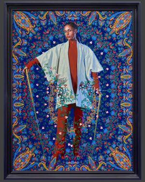 Kehinde Wiley Instagram - Portrait of (Alicia Keys Dean)
2024
Oil on linen
96 x 72 inches. “GIANTS”. Now on view at the Brooklyn Museum……Expansive in their collecting habits, the Deans, both born and raised in New York, champion a philosophy of “artists supporting artists.” The first major exhibition of the Dean Collection, Giants showcases a focused selection from the couple’s world-class holdings. The Brooklyn Museum’s presentation spotlights works by Black diasporic artists, part of our ongoing efforts to expand the art-historical narrative. #brooklynmuseum @brooklynmuseum @aliciakeys