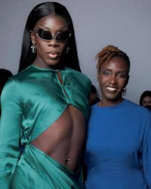 Keiona Instagram - Thank You @acnestudios for the Princess Treatment. The collection was everything I didn’t know I needed. Jonny you’re a genius.

Yesterday was a whirlwind of so many emotions : pride, joy, gratitude to name a few.

To be a BLACK & DARKSKIN Drag Queen in front row of such a major event is beyond where I was seeing myself a few years ago. 

To @liamcdjg my VISIONARY. Could never thank you enough for your hard work despite all the adversity. You are my rock and the experience would’ve never taste the same without having you by my side. 

Thank you @angeloserrana , @rorofromtheblock & @edouardschneider , for seeing me and believing in me that much. 

The young crowd outside of the show screaming my name 🥹 I had no words. Your support is why I can never give up on you all. 

To new beginnings 💖