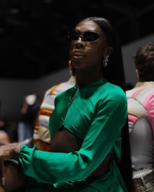 Keiona Instagram - Thank You @acnestudios for the Princess Treatment. The collection was everything I didn’t know I needed. Jonny you’re a genius.

Yesterday was a whirlwind of so many emotions : pride, joy, gratitude to name a few.

To be a BLACK & DARKSKIN Drag Queen in front row of such a major event is beyond where I was seeing myself a few years ago. 

To @liamcdjg my VISIONARY. Could never thank you enough for your hard work despite all the adversity. You are my rock and the experience would’ve never taste the same without having you by my side. 

Thank you @angeloserrana , @rorofromtheblock & @edouardschneider , for seeing me and believing in me that much. 

The young crowd outside of the show screaming my name 🥹 I had no words. Your support is why I can never give up on you all. 

To new beginnings 💖