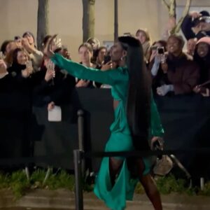 Keiona Instagram - Thank You @acnestudios for the Princess Treatment. The collection was everything I didn’t know I needed. Jonny you’re a genius.

Yesterday was a whirlwind of so many emotions : pride, joy, gratitude to name a few.

To be a BLACK & DARKSKIN Drag Queen in front row of such a major event is beyond where I was seeing myself a few years ago. 

To @liamcdjg my VISIONARY. Could never thank you enough for your hard work despite all the adversity. You are my rock and the experience would’ve never taste the same without having you by my side. 

Thank you @angeloserrana , @rorofromtheblock & @edouardschneider , for seeing me and believing in me that much. 

The young crowd outside of the show screaming my name 🥹 I had no words. Your support is why I can never give up on you all. 

To new beginnings 💖