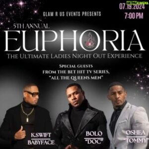 Keith Swift Instagram - K.O.B. @keithswiftjr @oshearussell @michaelbolwaire 
Coming to a city near you. First stop VA 
At the 5th Annual #Euphoria #July 19th

Grab your tickets NOW!! 
Link for tickets in @glamruseventsva Bio 🔌🔌🔌

#DMV
#DC #Maryland #Virginia 
#Henrico
#RichmondVA
#ATQM
#AllTheQueensMen

#KOB #Keith #Oshea #Bolo