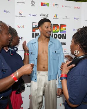 Keiynan Lonsdale Instagram - FIRST LONDON PRIDE 🥹🫂🏳️‍🌈✨🍾🩵🔥

📸 @courtneynp 
Styled by @ugomozie 
Nails @dahouseofphalanges 
🎶 @nikosonthekeys @mattxirofioravanti

[See you for the headline show in 6ix days🪞🐲]