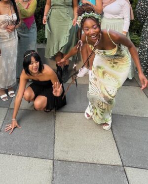 Kelcey Mawema Instagram - a secret garden and it’s fairies 🧚🏾‍♀️💐🦋🎨🍄