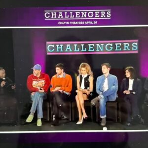 Kelley Carter Instagram - Werking. A joy to talk with Zendaya, Luca, Justin, Amy and Josh this morning. 🎾🎾 #challengers
