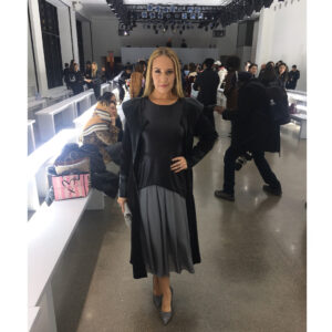 Kelly Karbacz Instagram - #AboutLastNight ✨Had the divine privilege of being dressed in #VivienneHu from head to toe and attending the @viviennehustudio #NYFW #FW18 #RunwayShow at Spring Studios. Thank you so much Vivienne and congratulations on a spectacular collection! Looking forward to wearing your beautiful designs for years to come!!✨ #newyorkfashionweek @nyfw 
Hair & Makeup: @s.lamaruggine 
Coat: @viviennehustudio 
Dress: @viviennehustudio 
Shoes: @viviennehustudio