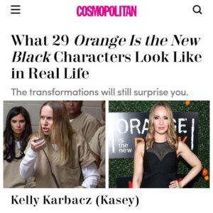 Kelly Karbacz Instagram - 💫 #TransformationTuesday #OITNB #OrangeIsTheNewBlack #Kasey #Sankey #KaseySankey #onset #redcarpet #Cosmopolitan @cosmopolitan @oitnb @personapr #pinchmeplease 💫