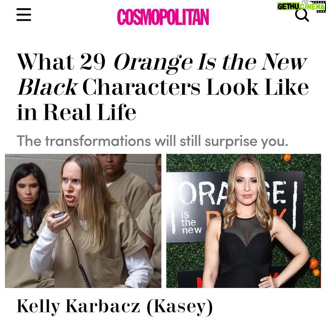 Kelly Karbacz - 0.9K Likes - 💫 #TransformationTuesday #OITNB #OrangeIsTheNewBlack #Kasey #Sankey #KaseySankey #onset #redcarpet #Cosmopolitan @cosmopolitan @oitnb @personapr #pinchmeplease 💫