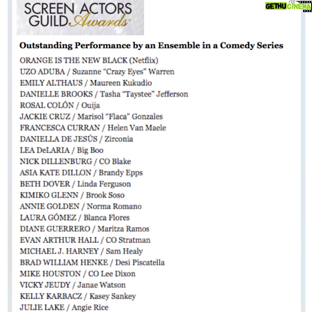 Kelly Karbacz - 579 Likes - SAG AWARDS HERE WE COME!!! Congrats to all of my #orangefamily! So honored to be a part of this ensemble. Can't wait to get on that red carpet with my beautiful cast mates and kick off 2018 with a bang!! 💥🍊#OITNB #OrangeIsTheNewBlack #Sankey #Netflix #NominationforBestEnsembleinaComedySeries #TeamOrange #SagAwards #PinchMePlease #HappyHolidaysIndeed @oitnb @netflix @sagawards