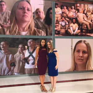 Kelly Karbacz Instagram - Thank you @laurenshehadi and everyone at #MLBCentral - @mlbnetwork for having me on to chat about #oitnbseason5 and my beloved #NewYorkYankees !! Link to full interview on my FB & Twitter page. ⚾️🍊#OITNB #OrangeIsTheNewBlack #Sankey #MLB #MLBNetwork #Yankees @yankees @oitnb @personapr 
Dress: @adriannapapell #adriannapapell