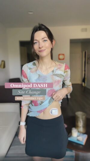 Kelsey Bascom Instagram - Sun’s out, pods out.☀️🤖
 
Doing a quick little summer site change with my @Omnipod and I wanted to share some tips to get the most out of your Pod this summer. 🌊🐚
 
Head over to the link in my bio or omnipod.com/Kelsey to learn more. 💙
 
#sponsoredpodvocate #Omnipod #Podder #OmnipodDASH #insulinpump #t1dlookslikeme #type1diabetes #t1dwarrior #t1d