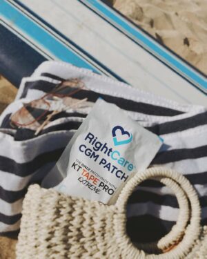 Kelsey Bascom Instagram - When your robot parts match your swimsuit 👙🏄‍♀️🤖 

I’ve being using @rightcarepatch , and I’m really loving them, because they’re soft, stay on, and keep my CGM secure, so I don’t have to worry about it hanging on for dear life while I’m working out or spending time at the beach 🌊🌴☀️ There’s also a lot of fun colors, and I *love* coordinating the patch with my outfit or swimsuit 😜

RightCare CGM patches are made with KT Tape PRO Extreme, which means it’s strong and flexible, so you can wear it surfing or in the shower, and it will stay on 🙌 Plus, they’re the only 100% synthetic hypoallergenic patches on the market, which basically means it’s super comfortable and you don’t need to worry about it irritating your skin :)

Check it out with the link in my bio or at rightcarepatch.com and get a 20% discount with my code: KBSCM

#patchwarrior #rightcarepatch #continuousglucosemonitor #CGM #CGMpatch #type1diabetes #t1d #t1dlookslikeme #t1dwarrior