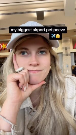 Kelsey Edwards Instagram - hiding my phone from the person sitting next to me 🫣✈️ #airportpetpeeve #airport #airportlife #airports #airportdiaries #airportstyle