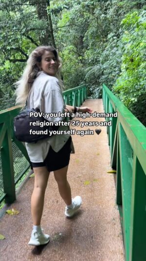 Kelsey Edwards Instagram - i know religion doesn’t affect everyone this way, but i know that i lost myself in the LDS/Mormon church.

i lost my voice, i lost my identity, & i lost the belief that i could ever be enough by just being myself. 

it is absolutely ok if this isn’t your truth or experience. but it is mine.

in the 5 years since i’ve left i’ve undergone the most radical transformation i’ve ever been through.

i’ve stopped being a people pleaser & bending over backwards to make other people comfy.

i’ve stopped checking boxes to live up to other people’s expectations of me.

i’ve stopped asking everyone else (esp men) if i’m good enough or worthy of being where i want to be.

i’ve let go of my perfectionism complex & my fear of being seen in my messy vulnerability.

i’ve learned how to establish boundaries around my time and my heart.

i’ve learned that i am a co-creator with God/the Universe, & that i get to take an active role in creating the life of my dreams. i no longer default to someone else’s plan for me.

i’ve learned that my voice is powerful and it deserves to be heard. i’m no longer afraid to take up the space i was meant to take up.

i’ve found more joy and fulfillment in my close relationships than ever before, because i’m a more authentic, healed version of myself. therefore i have more to give & more capacity to receive.

i’ve solo traveled for months at a time while deepening my connection with the world & myself (currently in Costa Rica as i type this)

i’ve created art straight from the pages of my diary that has resonated with people around the world.

more than anything else, i am at peace with myself. i love myself. i absolutely still have flaws & insecurities and moments of self-doubt, but i love the girl in the mirror. i am so proud of everything she’s been through.

i say all of this not to brag, but to share that if you have ever struggled with any of the things above, you are not alone. religion or no religion, you deserve to find your power & your voice.

if you crave this same kind of transformation, DM me or comment MASTERCLASS & i’ll send you a (totally freee) class about how to honor all the parts that make you YOU. here for your growth 🫶🏼