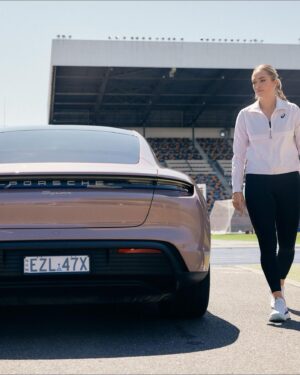 Kelsey-Lee Barber Instagram - Inspired by the strength and power of the all-electric Porsche Taycan, Australian Olympic athlete and World Champion javelin thrower, @kelseyleebarber, trains hard to remain at the top of her game as she gets ready to head to the Paris 2024 Olympic Games. 

#PerformanceDriven #PorscheTaycan