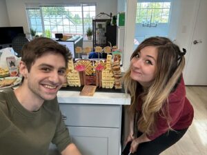 Kelsey Lewin Instagram - we made breakfast castles with my mom @disheswithdana and it somehow turned out kinda good actually???