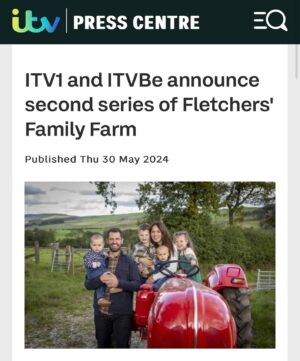 Kelvin Fletcher Instagram - WE ARE BACK! 

ITV1 AND ITVBe Announce second series of Fletchers’ Family Farm!

 Kelvin and Liz Fletcher, alongside their four children are set to return to ITV with the recommission of series two of Fletchers’ Family Farm. 
Seasoned actor, former Emmerdale star and first-time farmer Kelvin Fletcher, his wife, actress and model Liz - and their four children - are set to welcome viewers to their home once again as Fletchers’ Family Farm returns to ITV1 and ITVBe.
The series is set at the family’s farm in the Peak District and is being made by Leeds-based Lionsgate indie, Daisybeck Studios. The new series is set to broadcast this winter and will once again follow the family as they give an intimate insight into rural life, all set within the beautiful National Park. 
The second series promises even more adventures as the family extend their livestock, Kelvin finally welcomes a herd of pregnant cows to the farm, they tackle an emotionally charged lambing season and they step into the showring as the kids try their luck at the county fair.
The 10 x 60 series has been recommissioned by Leanne Clarke, Assistant Commissioner, Entertainment & Daytime ITV and Paul Mortimer, Director of Reality & Acquisitions ITV. Ben Harris is Executive Producer from Daisybeck Studios, with Kim Metcalfe as Series Producer.
Leanne Clarke, Assistant Commissioner, Entertainment & Daytime ITV said: “We are thrilled to have Kelvin, Liz and the family return for a second series. Last series was an exciting one, as well as being extremely entertaining and insightful for viewers at home. We can’t wait to have them all back on our screens!”
 
Kelvin Fletcher said: “We’re incredibly excited to return to filming for the second series of Fletchers’ Family Farm. The response from our viewers has been truly heartwarming and inspiring!”
 
Liz Fletcher said: “It’s a genuine honour to invite the viewers back to our farm as we continue on this journey.”

#family #farmlife