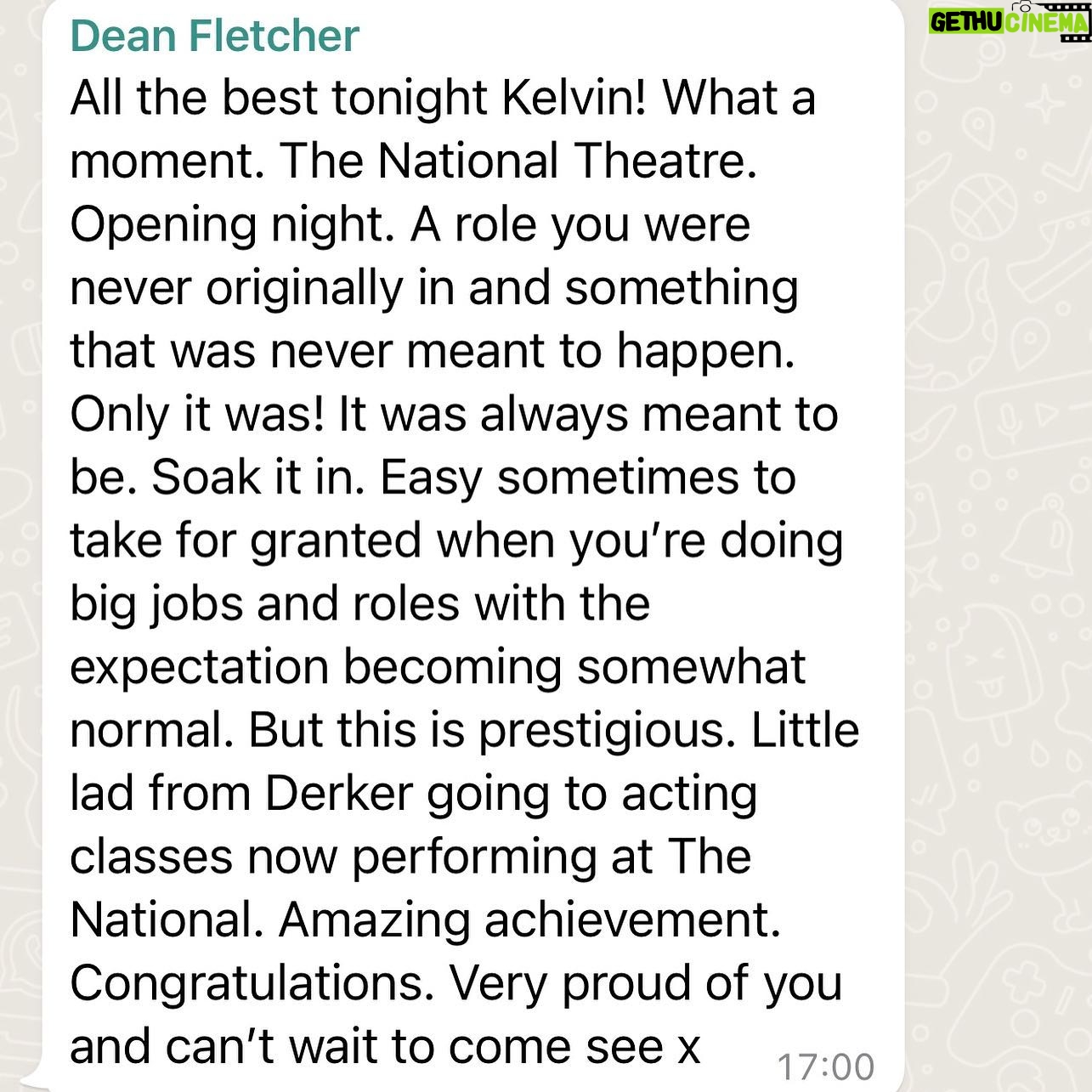 Kelvin Fletcher - 6K Likes - Making my National Theatre Debut!
What a moment for me personally and hopefully, for many more, maybe even a little inspiration.
🙏🏻