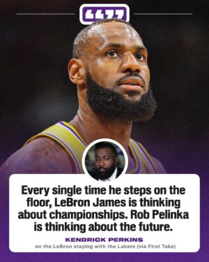 Kendrick Perkins Instagram - @kendrickperkins says LeBron “wants to win NOW.” 😤
