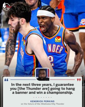 Kendrick Perkins Instagram - Can the Thunder win a title within the next 3 years? 🏆

@kendrickperkins compares this year’s Thunder to the 2012 Thunder ➡️