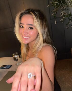 Kenny Pickett Instagram - Asked you to marry me a year ago today and every day has been better since !! A life time to go with my go to ❤️