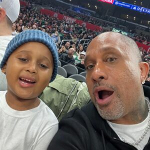 Kenya Barris Instagram - Happy Happy 7th Birthday to my BigGuy #Bronx aka #BubbaSparx aka #Bronxie!! I love you more than you will ever know Son.  Thank you for being my Clippers partner and for always being good for a joke.  Hope you enjoyed your day and can’t wait to see the man you continue to grow into!!!