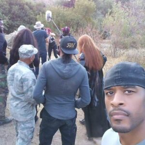 Kenyon Glover Instagram - We just out here making movies and having fun doing it... #SetLife 

#KenyonGlover #Actor #Filmmaker #moviemagic #zombieapocalypse #zombiemovie #blackactor #GodsSoldier