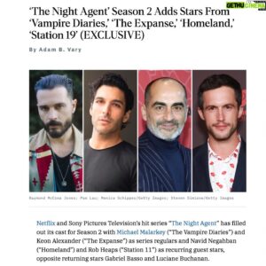 Keon Alexander Instagram - Night Agent Provocateur.  
 
 
 
 
Happy to be joining this record-breaker as a new Series Regular. 

Shooting in NYC with a dream team — Shawn Ryan, Guy Ferland, brilliant Writers, Netflix, Sony Pictures, and so many beautiful Artists.  
 
Thank You to my Team — Alissa, Gaby, Matt and Kish — and to every single one of you out there for your love.