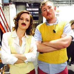 Kerry Bishé Instagram - No one works harder to make movies and shows than the crew - I’d say Behind The Scenes except they literally Make The Scenes. They arrive before I do, they stay after I’m gone, they make me better at my job, they make my job possible in the first place. They deserve AT LEAST a living wage and humane hours and probably also a parade along with our enduring gratitude.