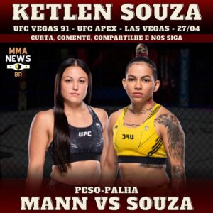 Ketlen Souza Instagram - 🥊🇧🇷 CURIOSIDADES SOBRE KETLEN SOUZA:

● Venceu 8 lutas por nocaute
● Estréia  no peso-palha
● Venceu 4 lutas no primeiro round

⏫️ Sigam @mmanews_br
❤️ Curta 
📤 Compartilhe