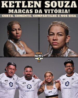 Ketlen Souza Instagram - 🥊🇧🇷 Se liga como ficou a braba Ketlen Souza, depois da sua vitória no #ufcvegas91 .  Parabéns guerreira!

📷 Getty Images

⏫️ Sigam @mmanews_br
❤️ Curta 
📤 Compartilhe