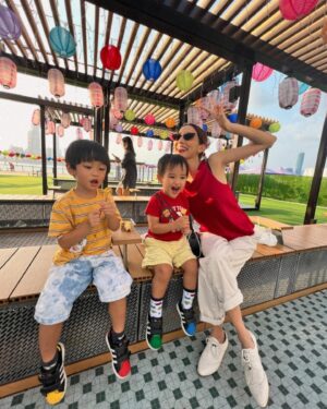 Kevin Cheng Instagram - And just like that I became a mother of three boys 🥹❤️

I can go on and on about how many times my heart felt so full simply by having them by my side. 
Or how I’m constantly touched by their purity and gentle love towards life and each other 💛
And not to forget how they drive me crazy but even the darkest eye circles are worth seeing them grow up strong and well
And needless to say, I would and will do anything to keep them safe from harm and hurt. 🥺

To every Mother who gives their kids their WHOLE WORLD, thank you—and Happy Mother’s Day 💗🥹